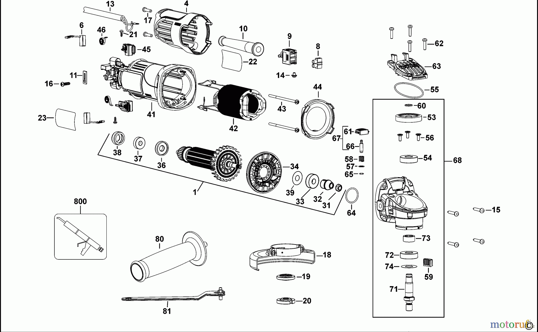  DEWALT METALLBEARBEITUNG WINKELSCHLEIFER 100-125MM KLEINER WINKELSCHLEIFER DWE4001 Seite 1