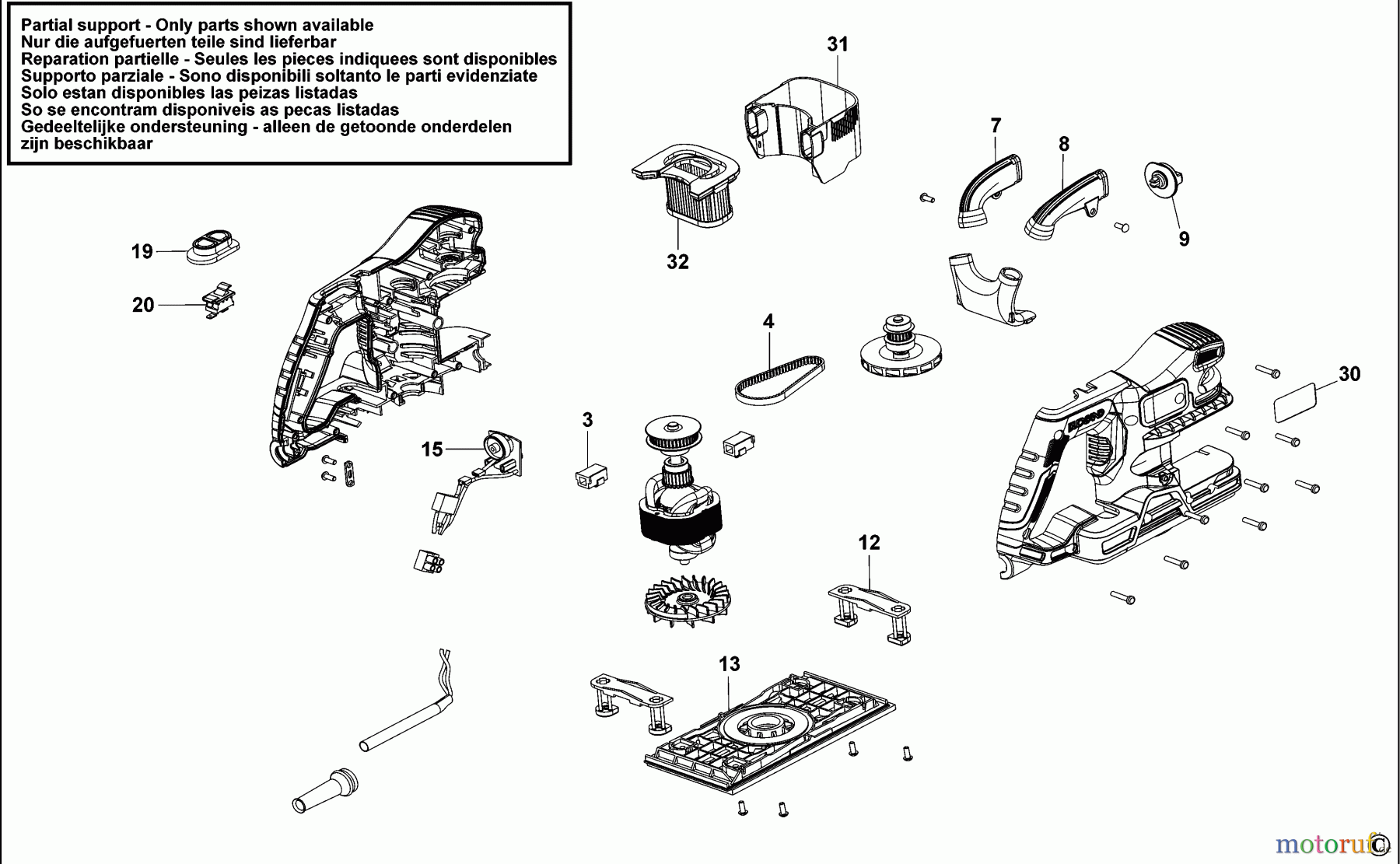 BLACK+DECKER INNENAUSSTATTUNG ABSCHLEIFGERÄT SCHLEIFER KA330 Seite 1
