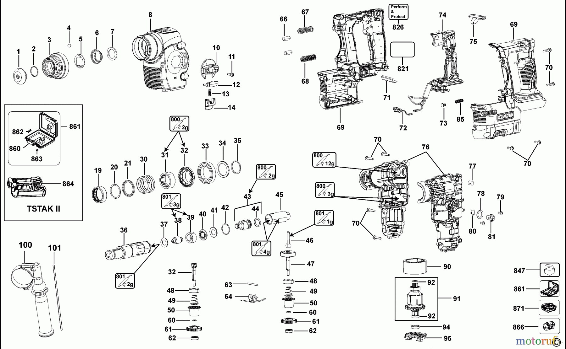  DEWALT Bohrhämmer Bohrhämmer SDS-PLUS DREHHAMMER DCH143 Seite 1