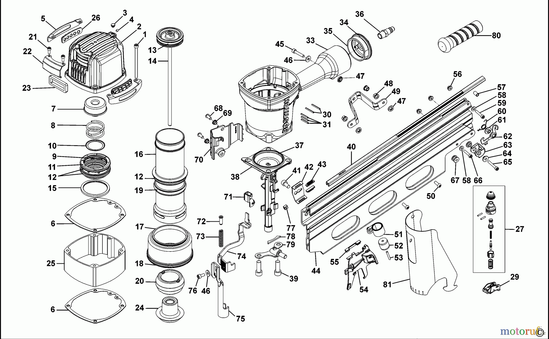 BOSTITCH NAILERS NAGLER BRT160-C-E Seite 1