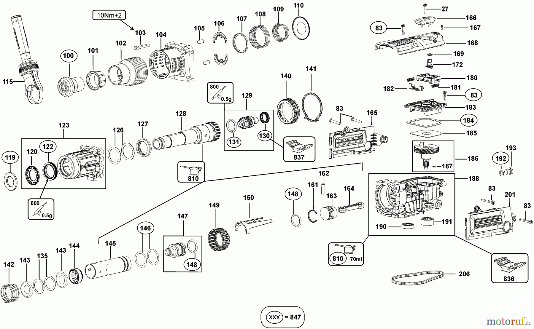DEWALT Bohrhämmer Meisselhämmer MEISSELHAMMER D25820K Seite 2