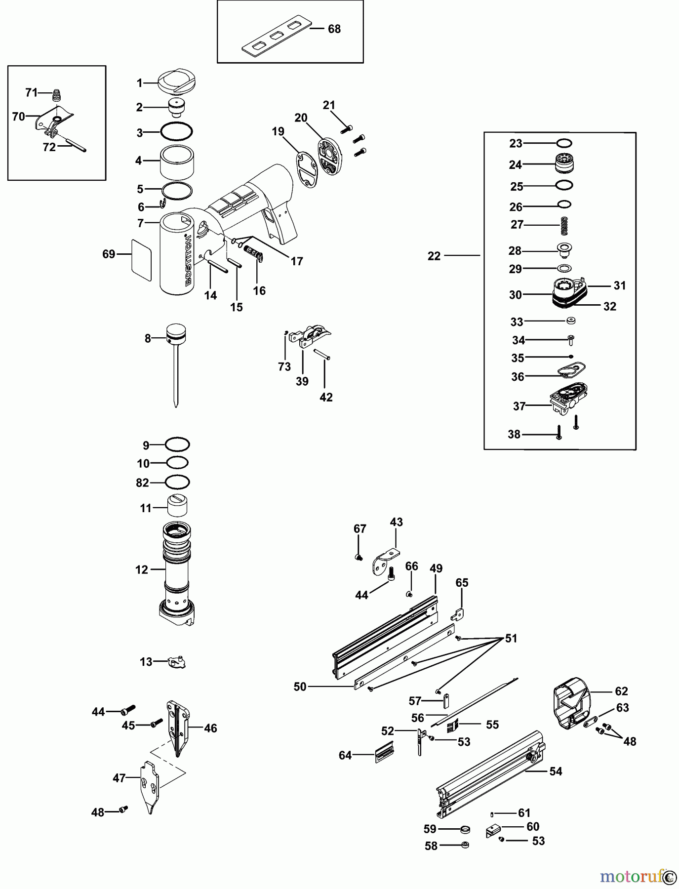 BOSTITCH NAILERS NAGLER TU-216-2330K-E Seite 1