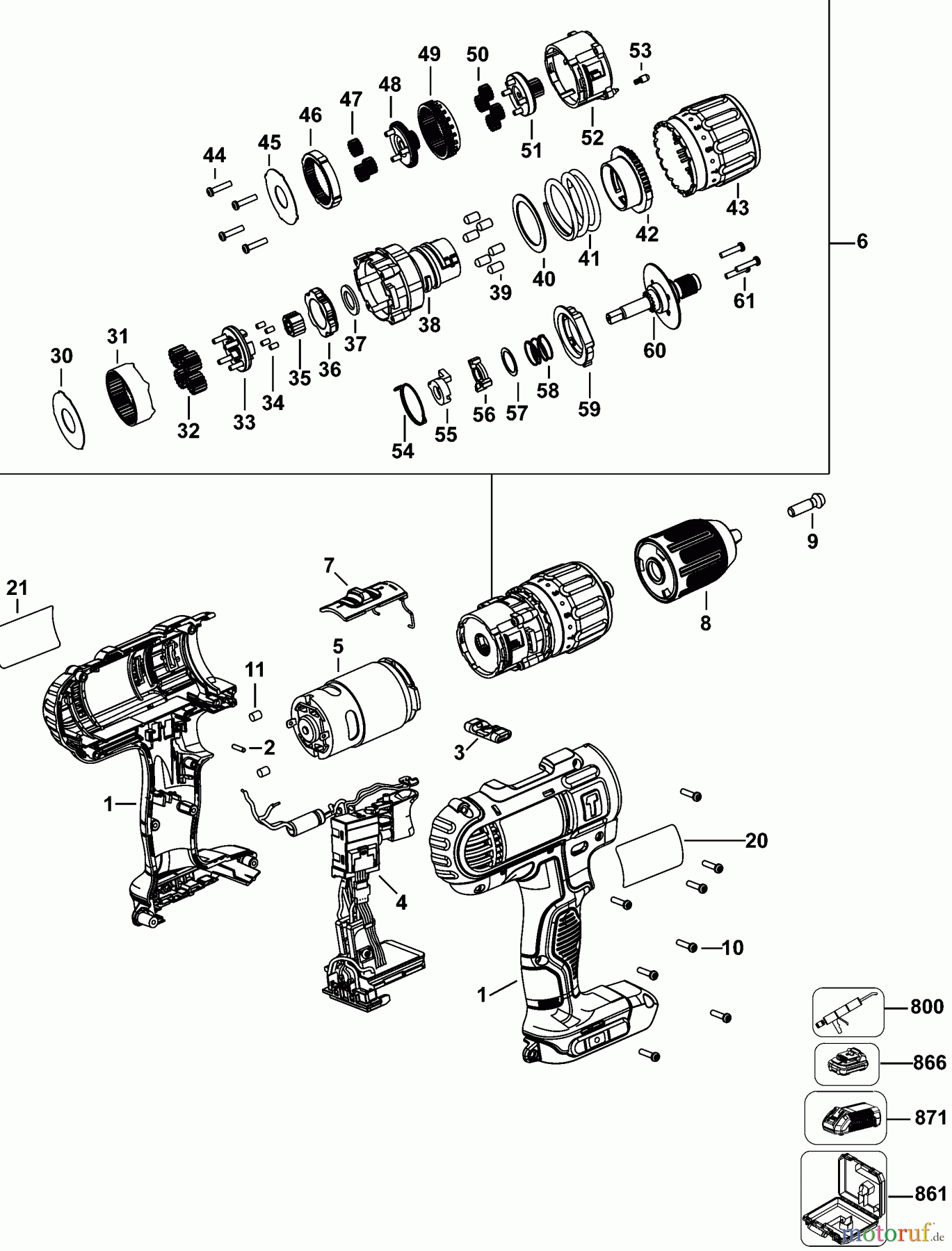 DEWALT AKKUBOHRER CDLS DRILLS 18V AKKU-BOHRMASCHINE DCD776D1 Seite 1