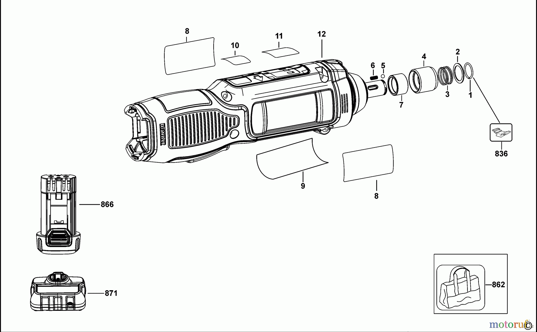 DEWALT SCHRAUBER Akku Schrauber SCHRAUBENDREHER DCF682 Seite 1