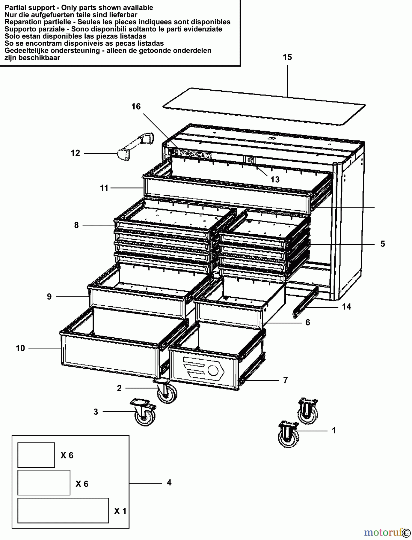 FACOM STORAGE SCHUBLADENSCHRANK FAS.13BK Seite 1
