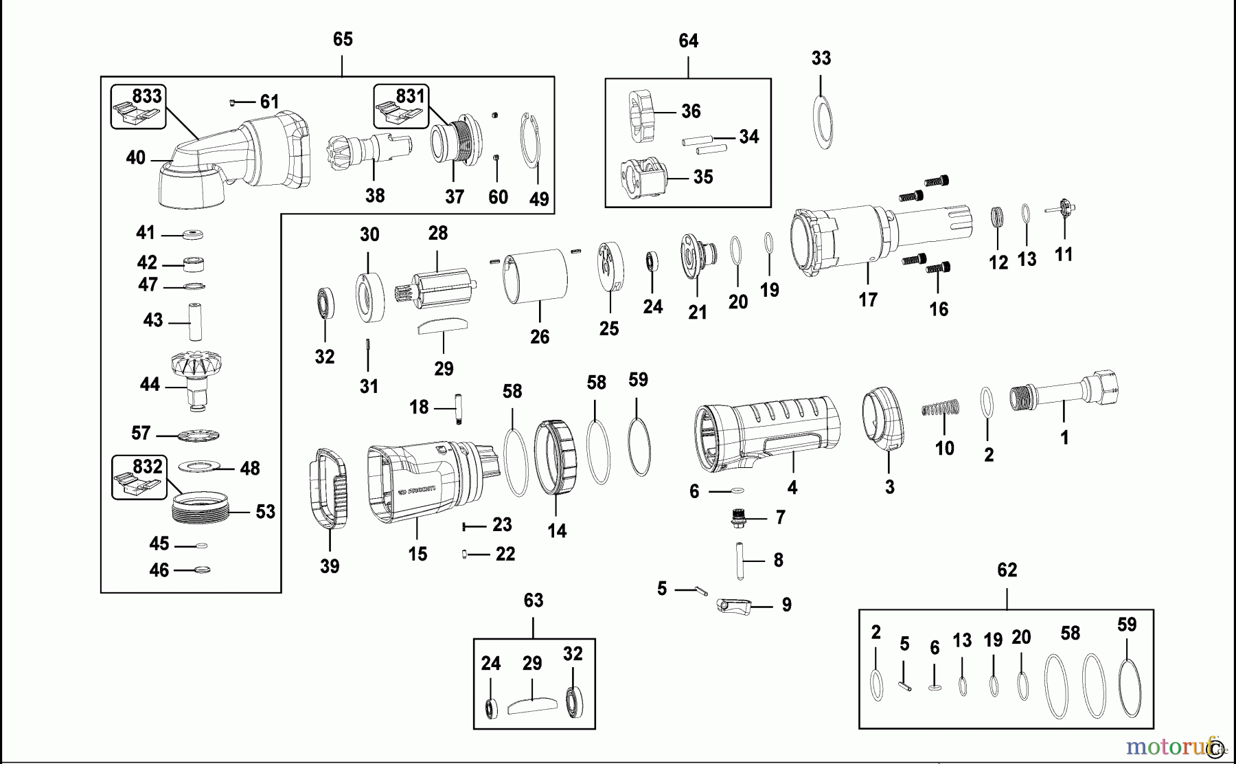 FACOM POWER TOOLS AIR TOOLS SCHLAGSCHRAUBENSCHL. NS.A1700F2 Seite 1