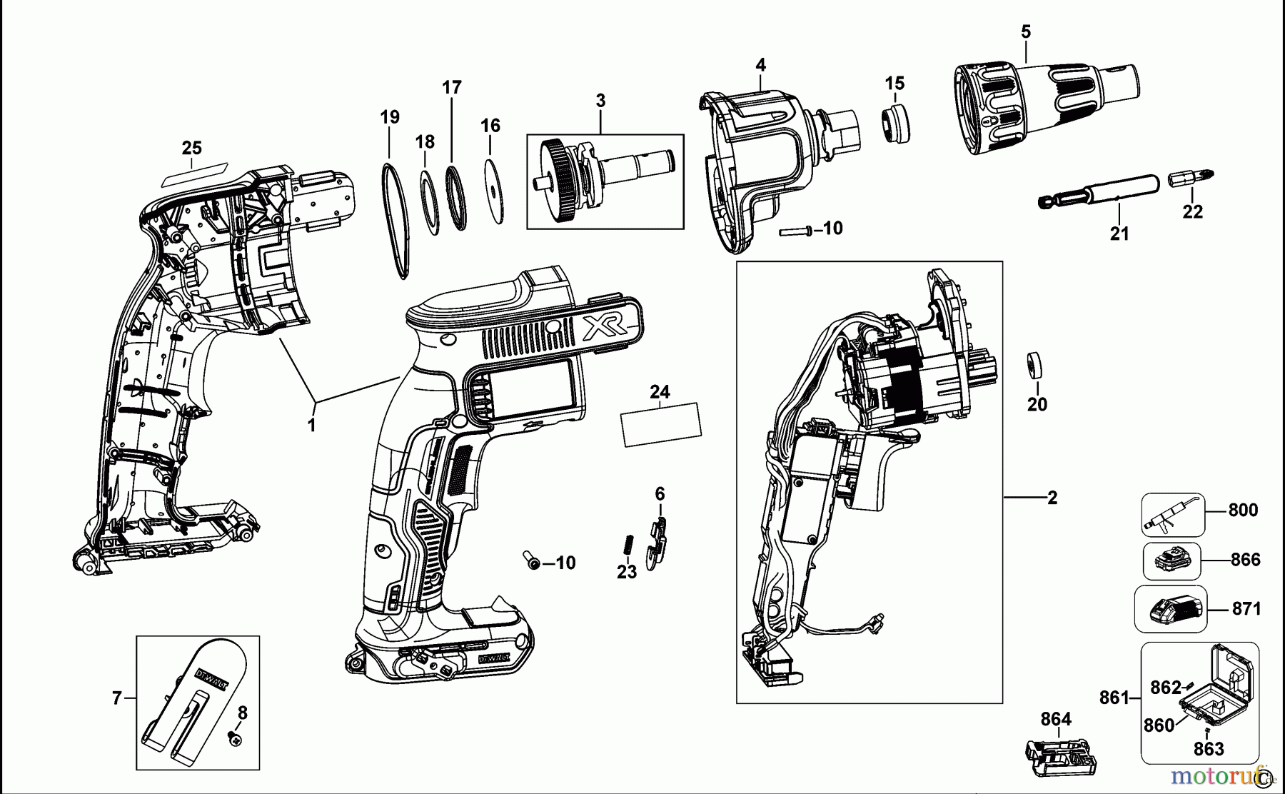 DEWALT SCHRAUBER Akku Schrauber AKKU-SCHAUBENDREHER DCF621 Seite 1