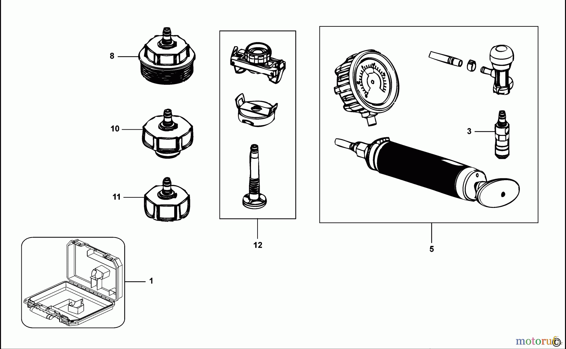 FACOM AUTOMOTIVE TOOLS KÜHLERDRUCKPRÜFGERÄT 920B Seite 1