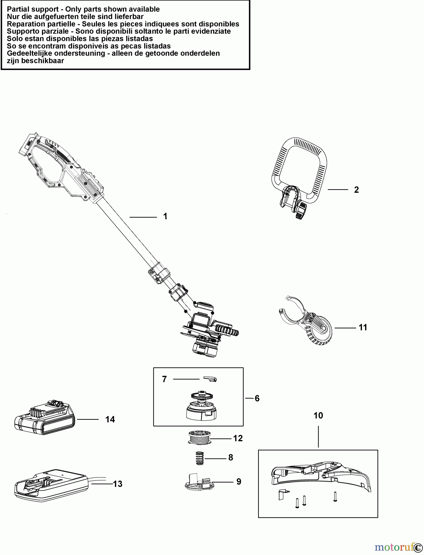 BLACK+DECKER AUSSERHALB HECKENSCHEREN, FADENTRIMMER, SCHEREN AKKU-RASENTRIMMER STC1840 Seite 1