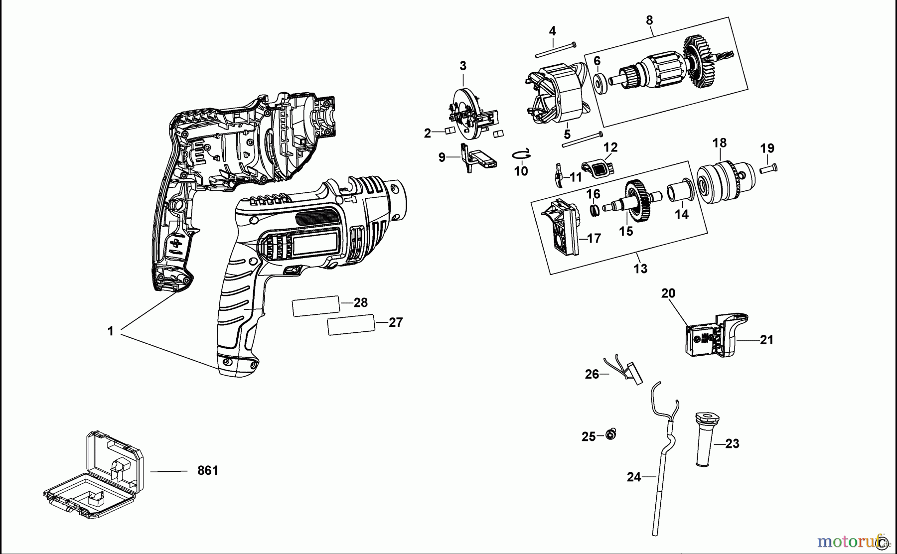  STANLEY DRILLS PERCUSSION DRILLS BOHRER STDH6513CK Seite 1