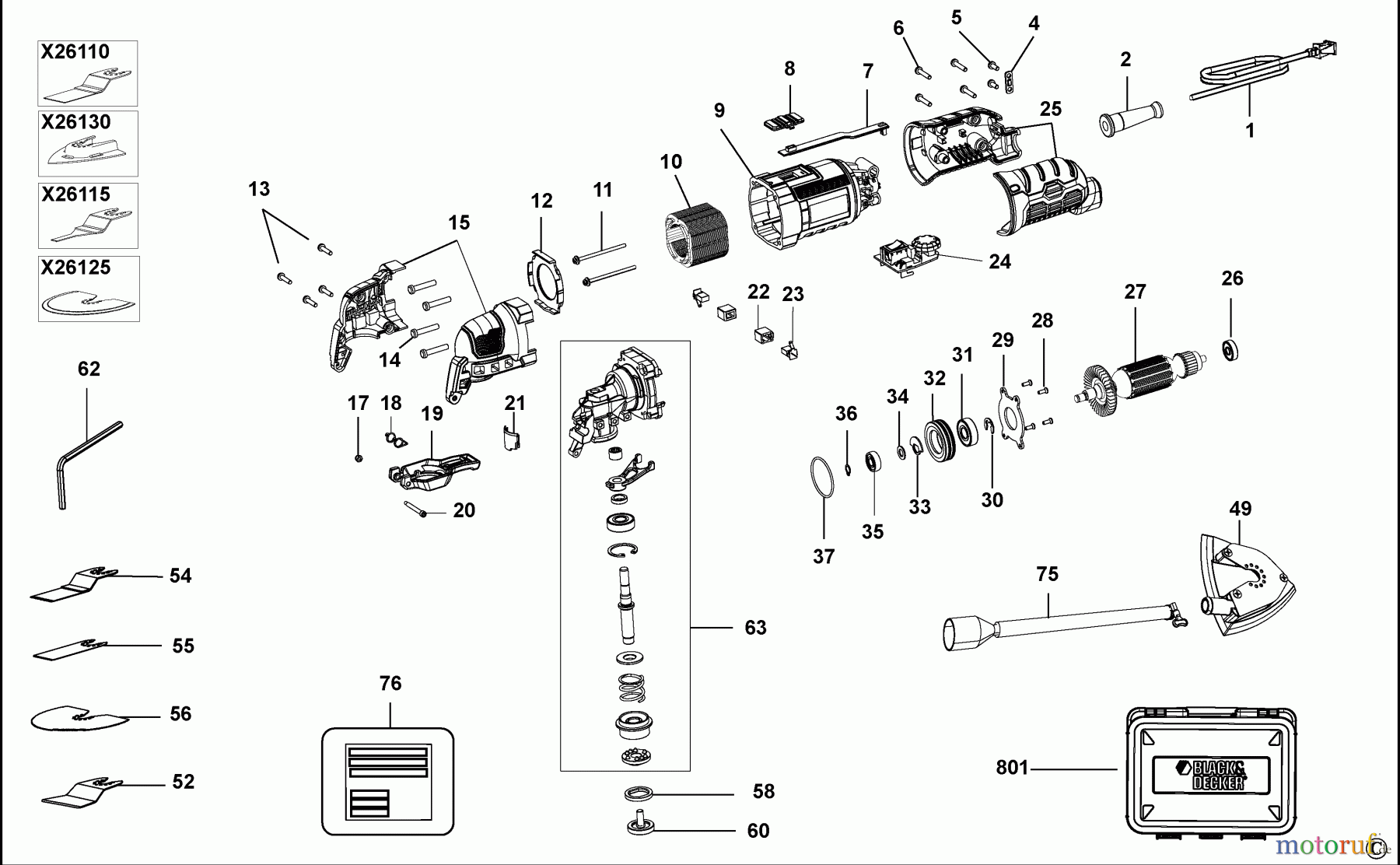 BLACK+DECKER INNENAUSSTATTUNG ABSCHLEIFGERÄT MULTIFUNKTIONSWERKZEUG MT300KA Seite 1