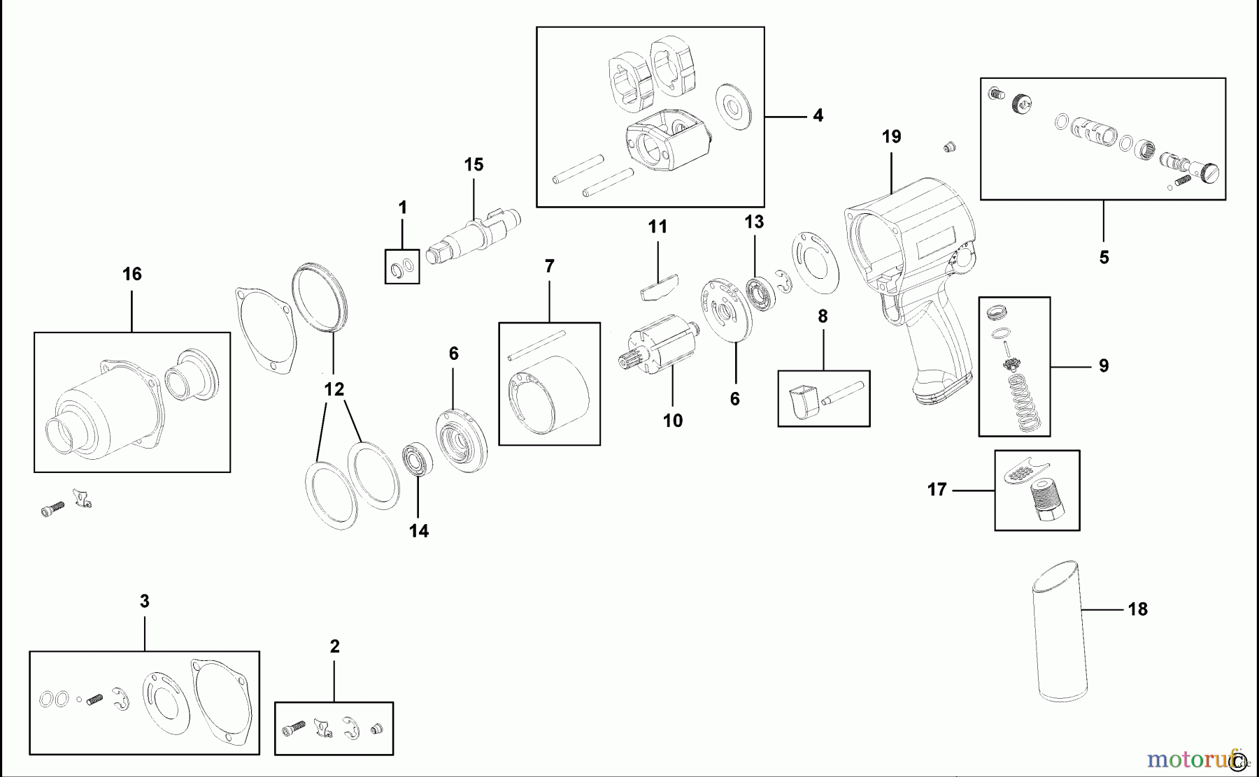 FACOM POWER TOOLS AIR TOOLS SCHLAGSCHRAUBENSCHL. NS.1010F2 Seite 1