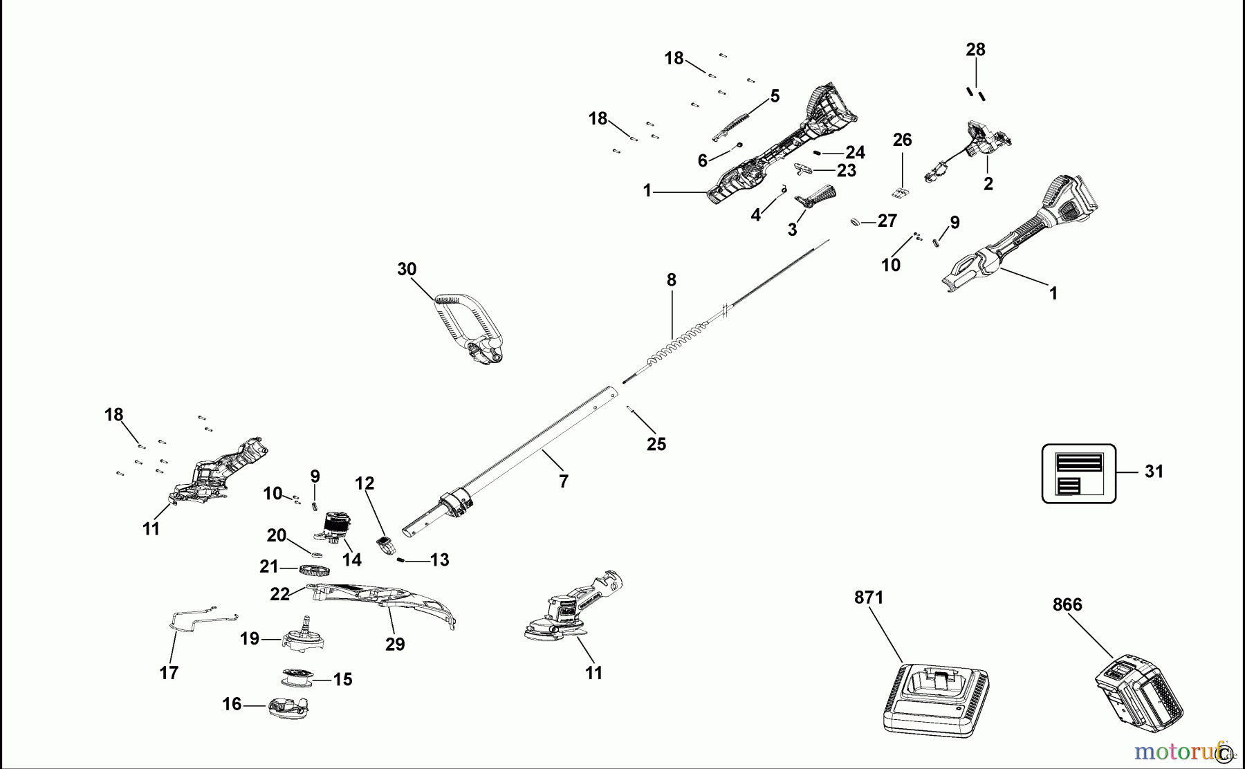 BLACK+DECKER AUSSERHALB HECKENSCHEREN, FADENTRIMMER, SCHEREN AKKU-RASENTRIMMER STB3620L Seite 1