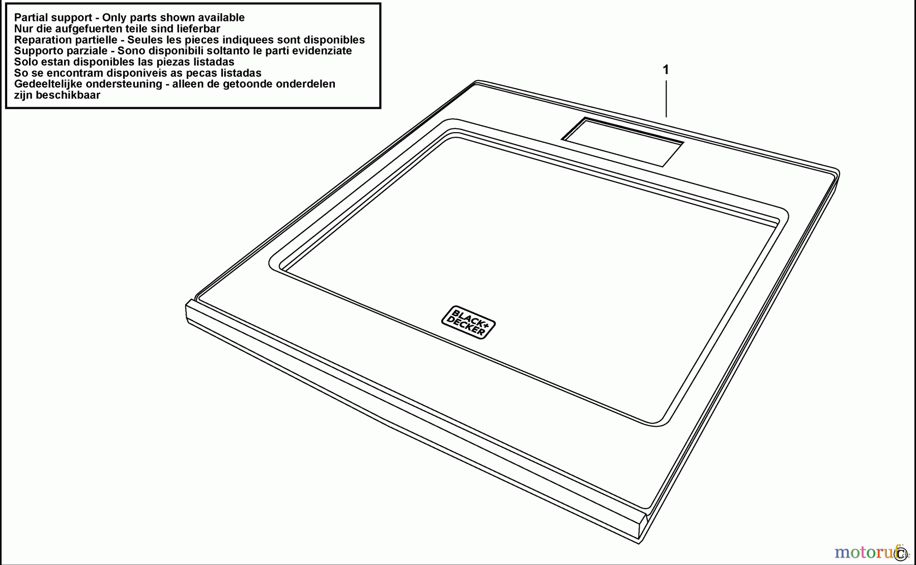 BLACK+DECKER HAUSHALT PERSÖNLICHE PFLEGE KÖRPERWAAGE BK150 Seite 1