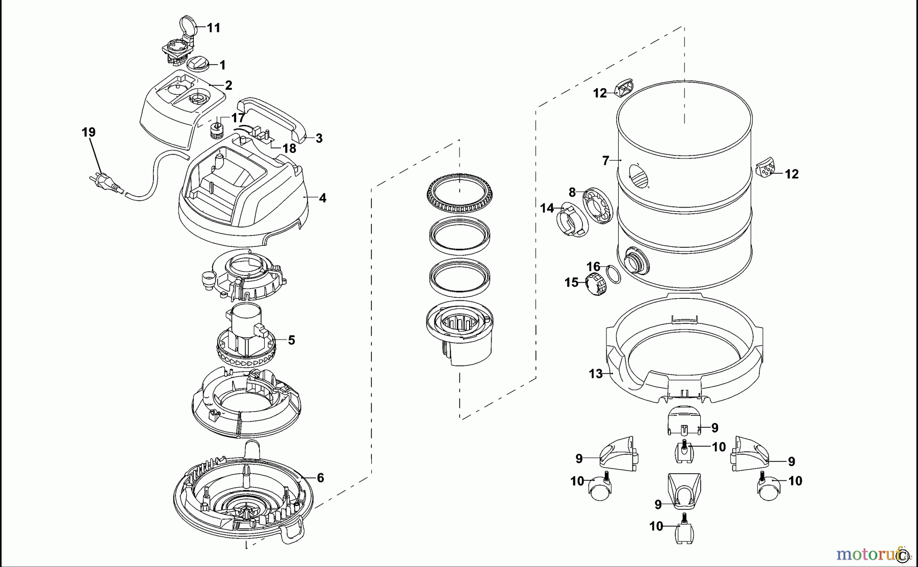 BLACK+DECKER HAUSHALT REINIGUNG STAUBSAUGER BXVC30XTDE Seite 1