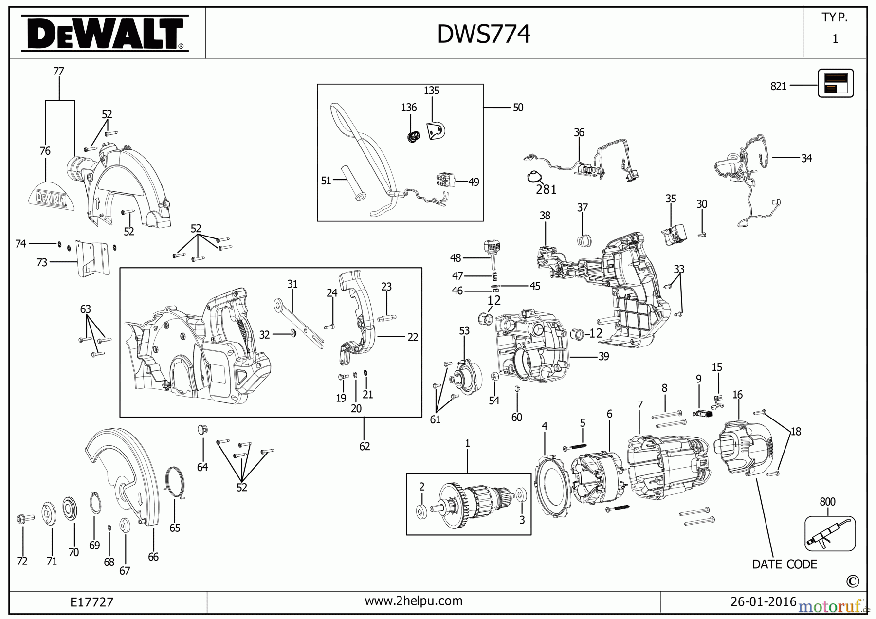 DEWALT HOLZARBEITEN  Gehrungssägen GEHRUNGSSÄGE DWS774 Seite 3
