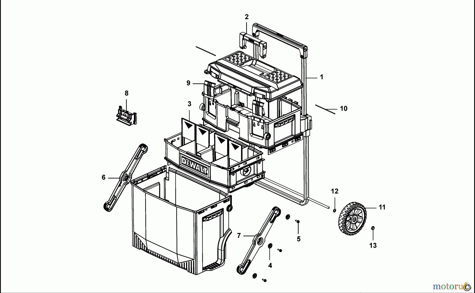 DEWALT LAGERUNG WERKZEUGBOX DWST1-72339 Seite 1