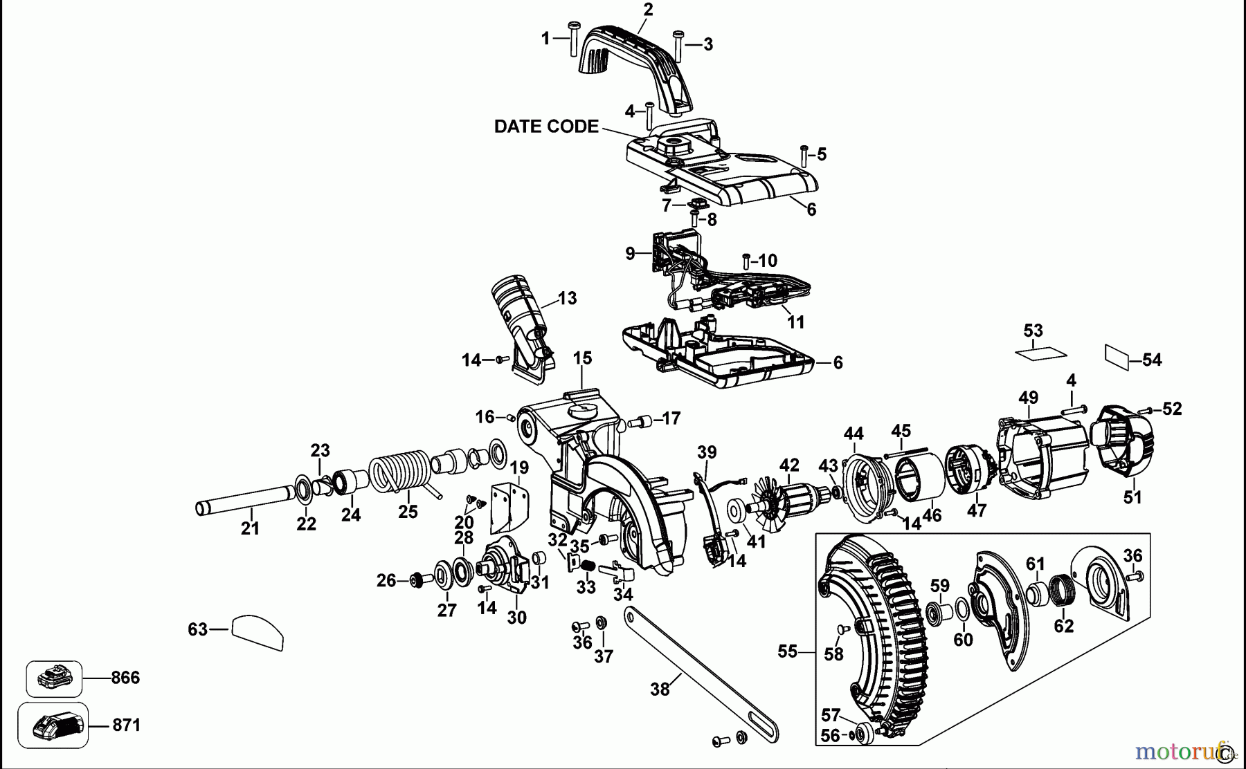 DEWALT HOLZARBEITEN Gehrungssägen 18V MITER SAW DCS365M2 Seite 2