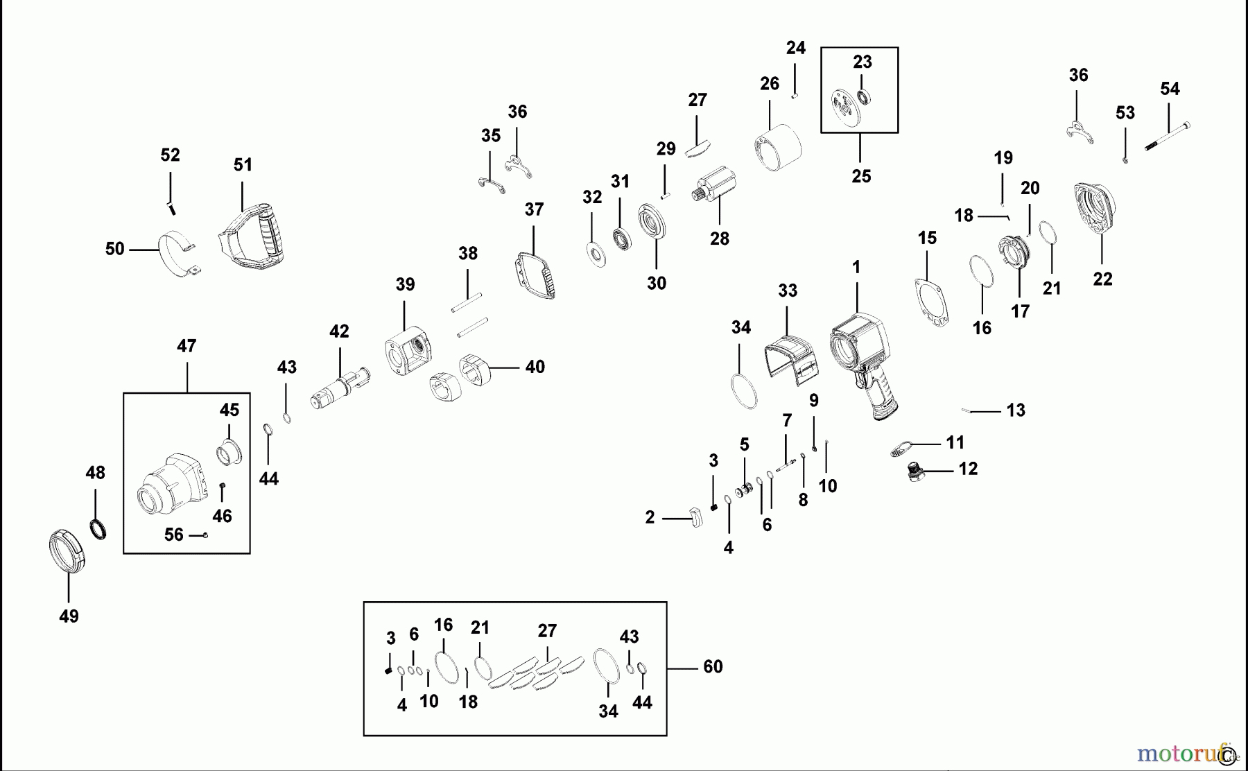 FACOM POWER TOOLS AIR TOOLS SCHLAGSCHRAUBENSCHL. NM.3000F Seite 1