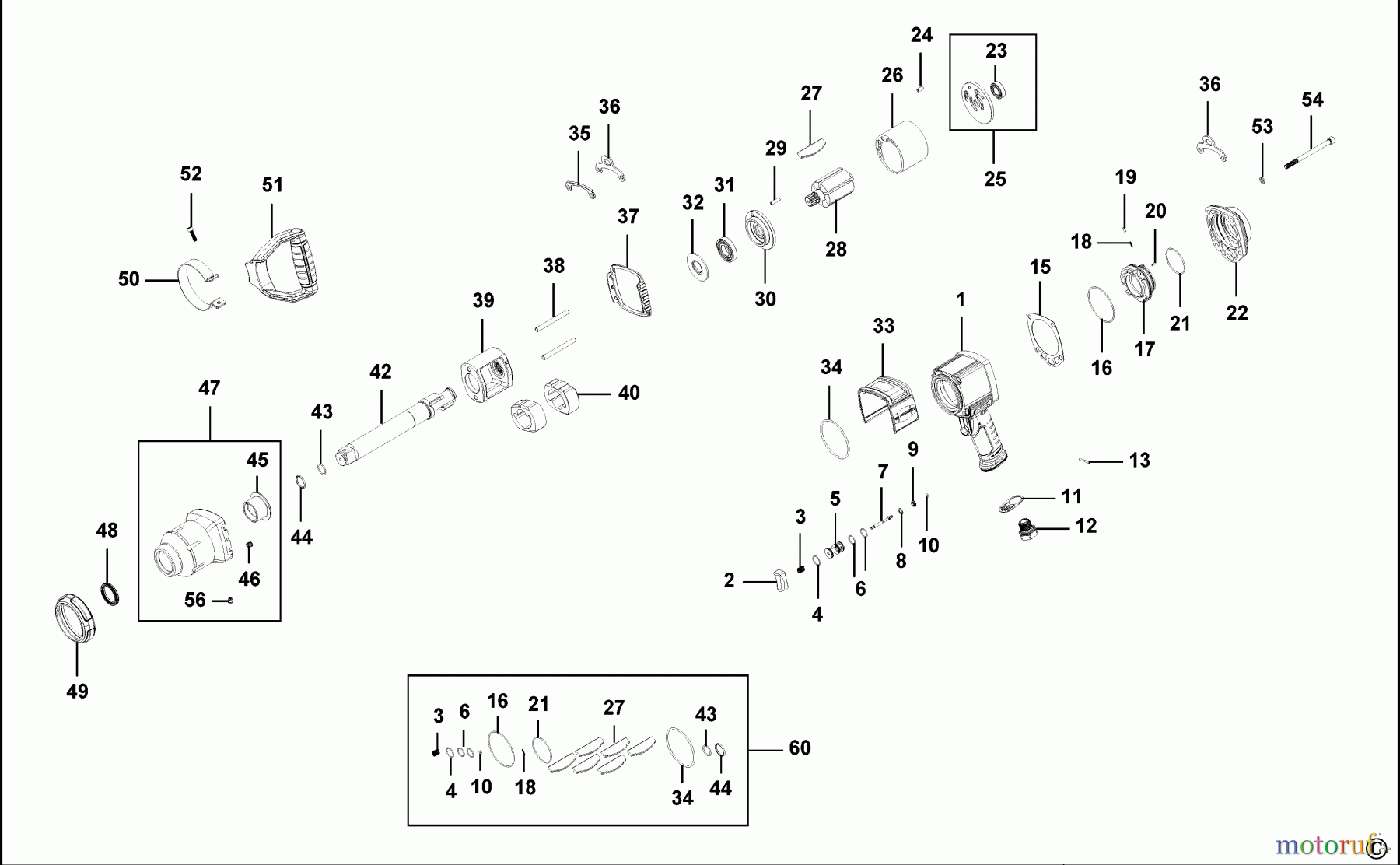  FACOM POWER TOOLS AIR TOOLS SCHLAGSCHRAUBENSCHL. NM.3000LF Seite 1