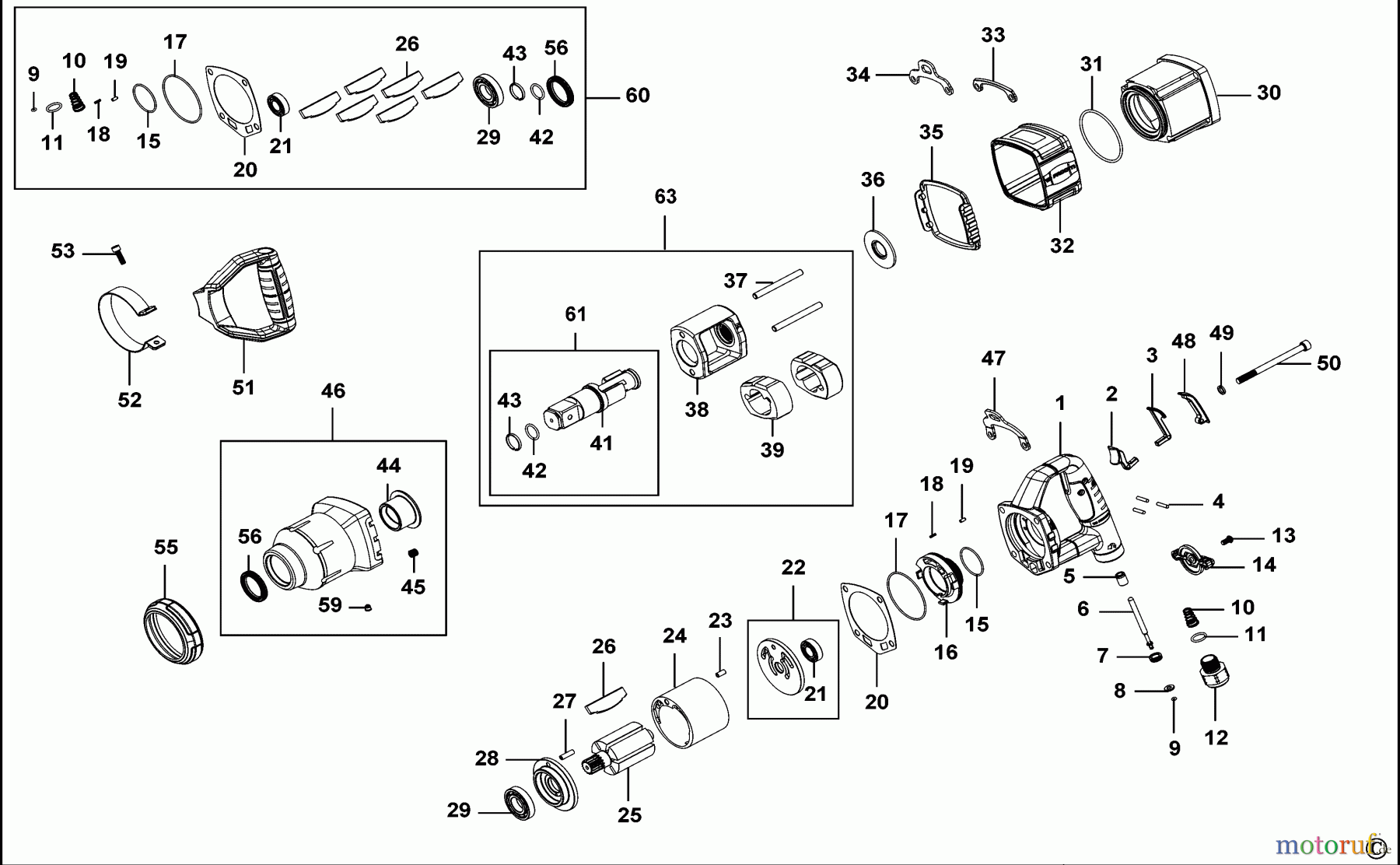FACOM POWER TOOLS AIR TOOLS SCHLAGSCHRAUBENSCHL. NM.3030F Seite 1