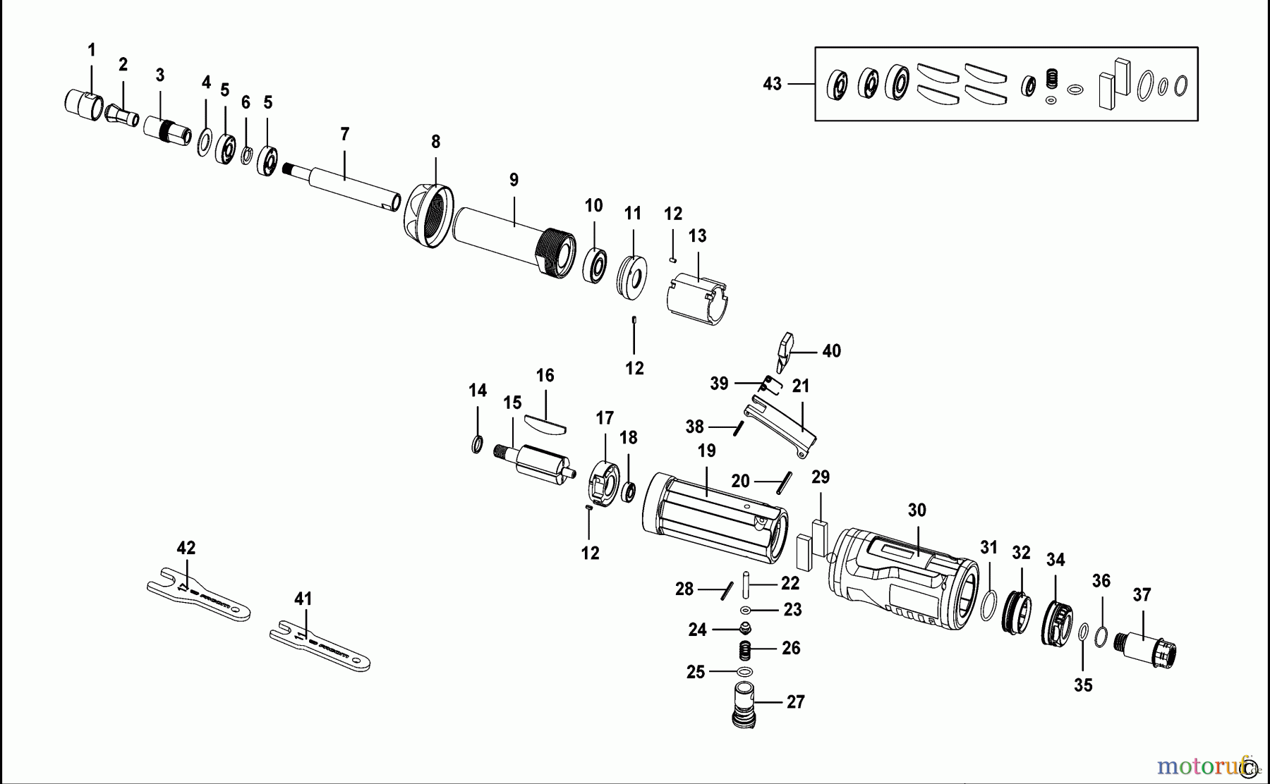 FACOM POWER TOOLS AIR TOOLS FORMSCHLEIFER V.DG515F Seite 1