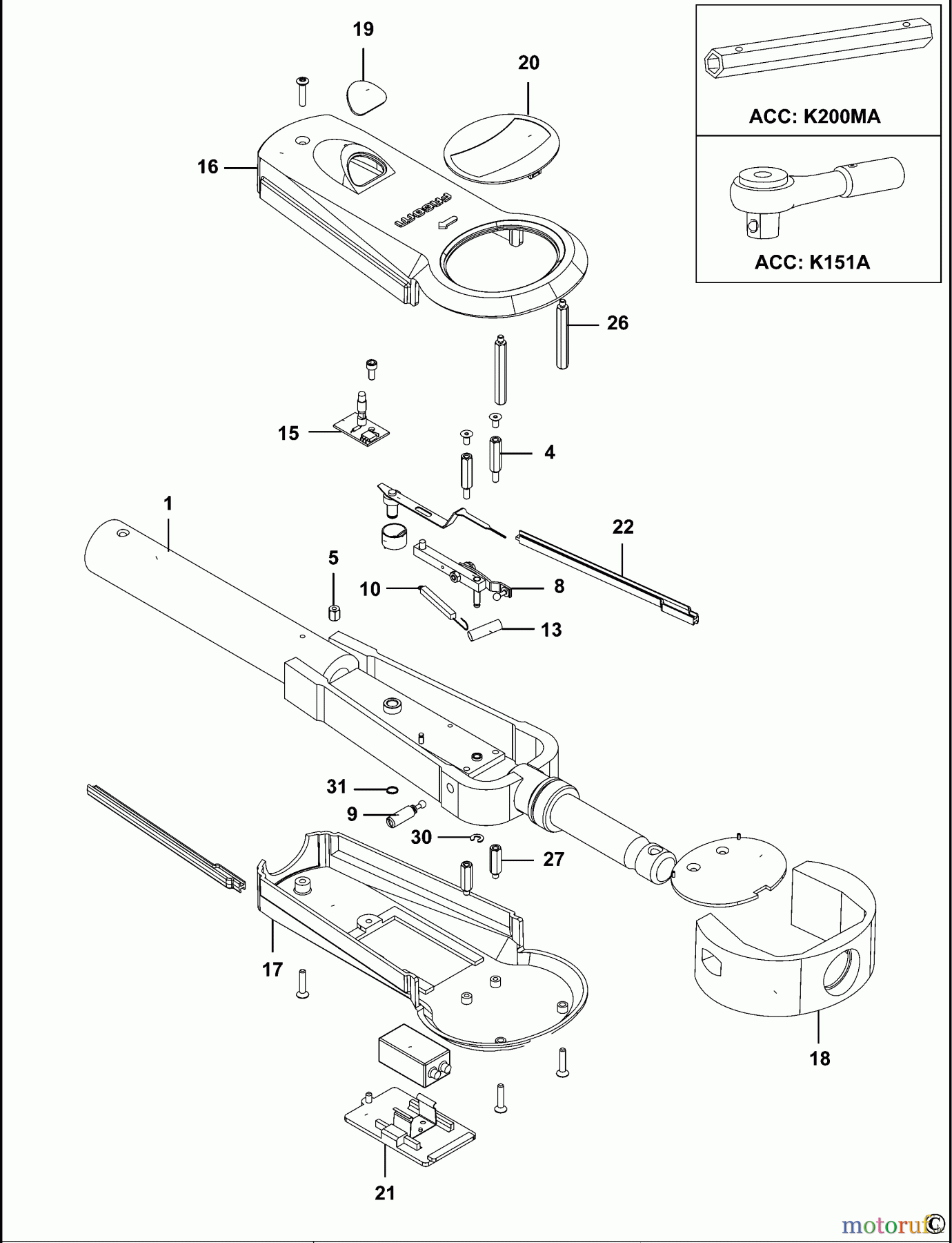  FACOM WRENCHES SCHLUESSEL K.201B Seite 1