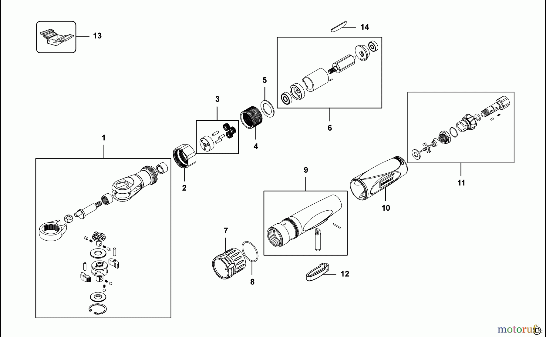 STANLEY AIR TOOLS RATCHETS RATSCHE STMT78401-8 Seite 1