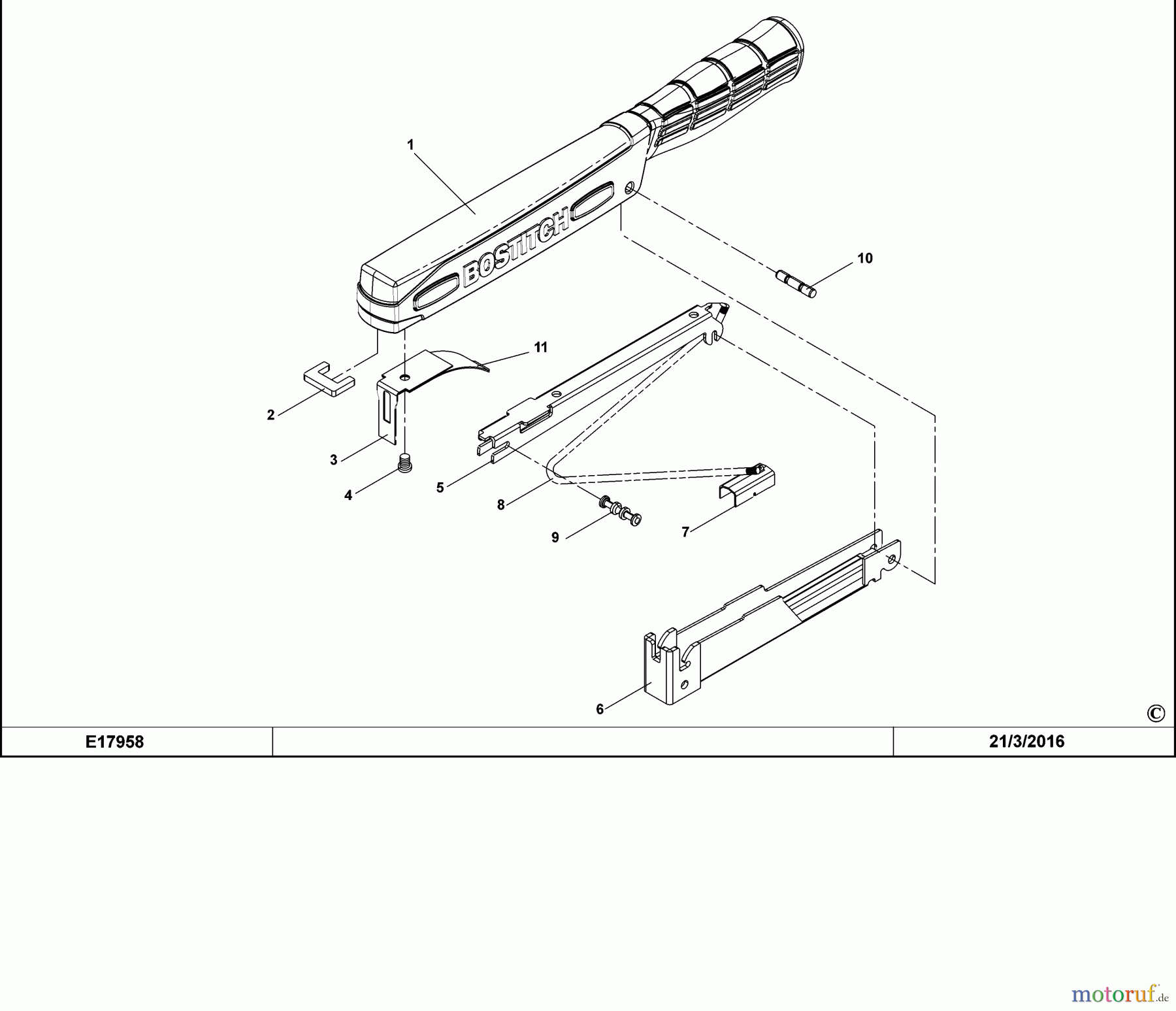 BOSTITCH STAPLER HEFTER H30-8-E Seite 1