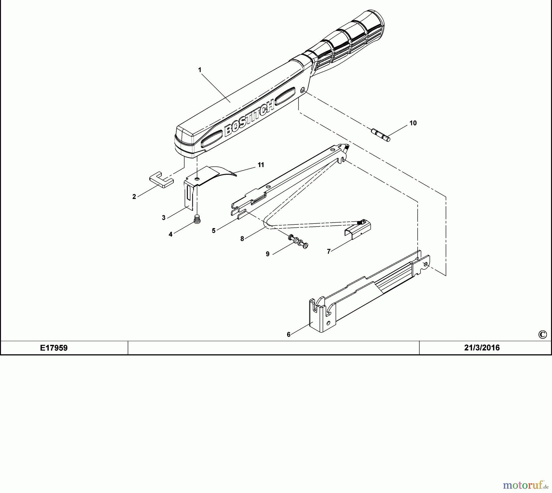  BOSTITCH STAPLER HAMMER H30-6-E Seite 1