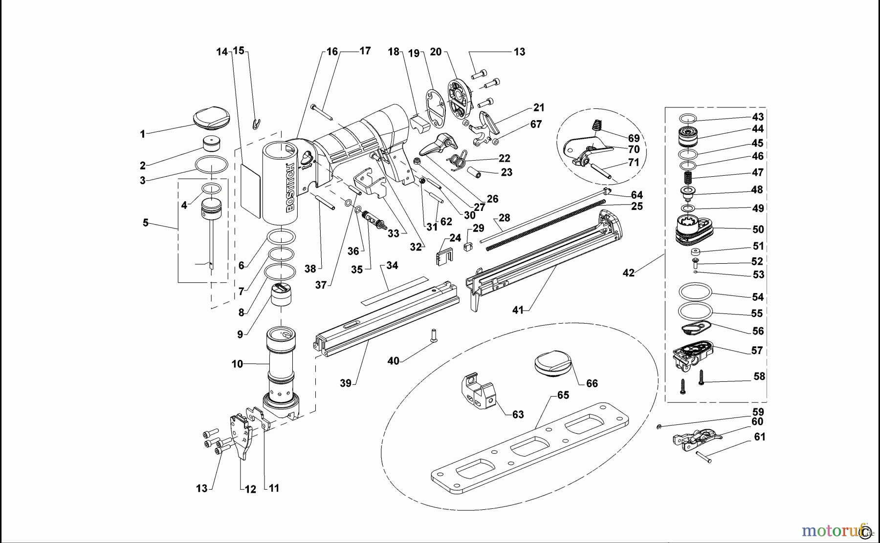 BOSTITCH STAPLER HEFTER 21697B-E Seite 1
