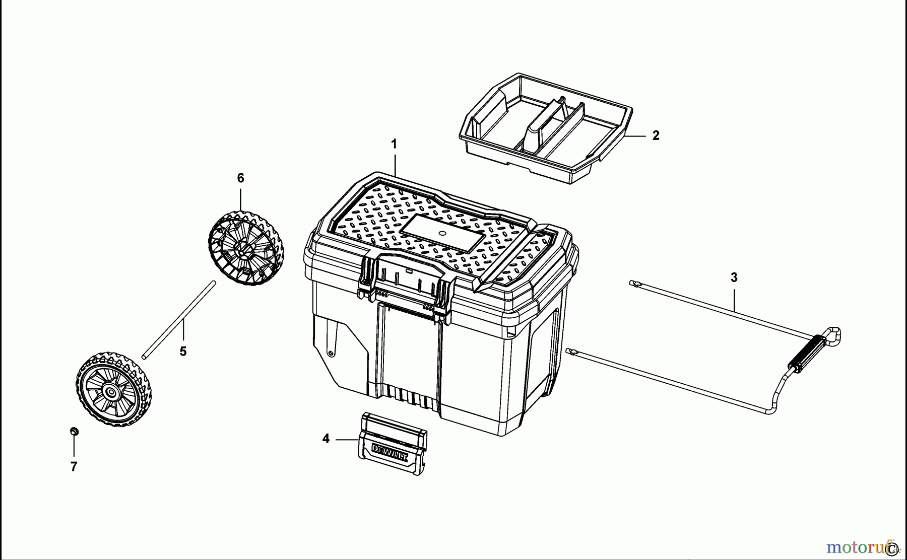 DEWALT LAGERUNG WERKZEUGBOX DWST1-73598 Seite 1