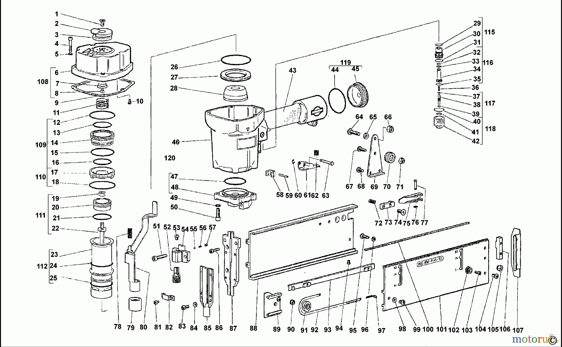 BOSTITCH STAPLER HEFTER M90-PINS/90 Seite 1