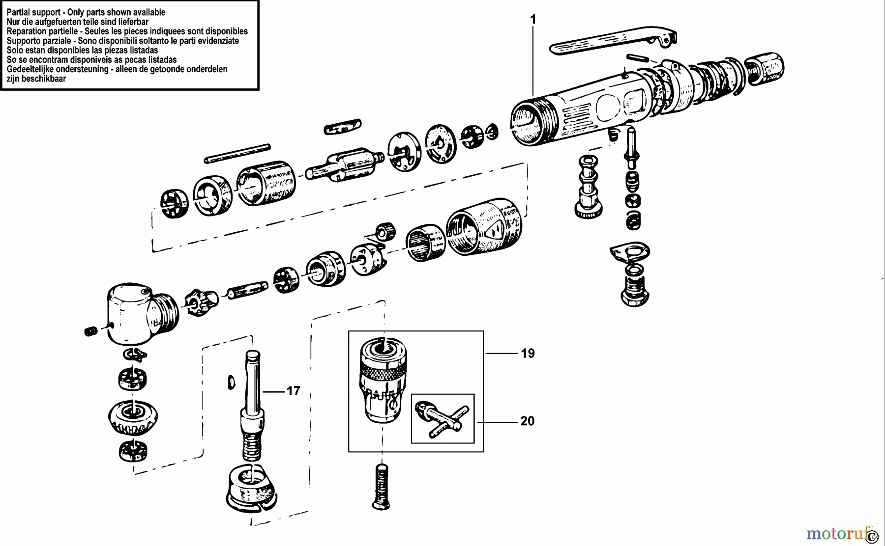 FACOM POWER TOOLS AIR TOOLS LUFTDR.-BOHRMASCHINE V.95 Seite 1