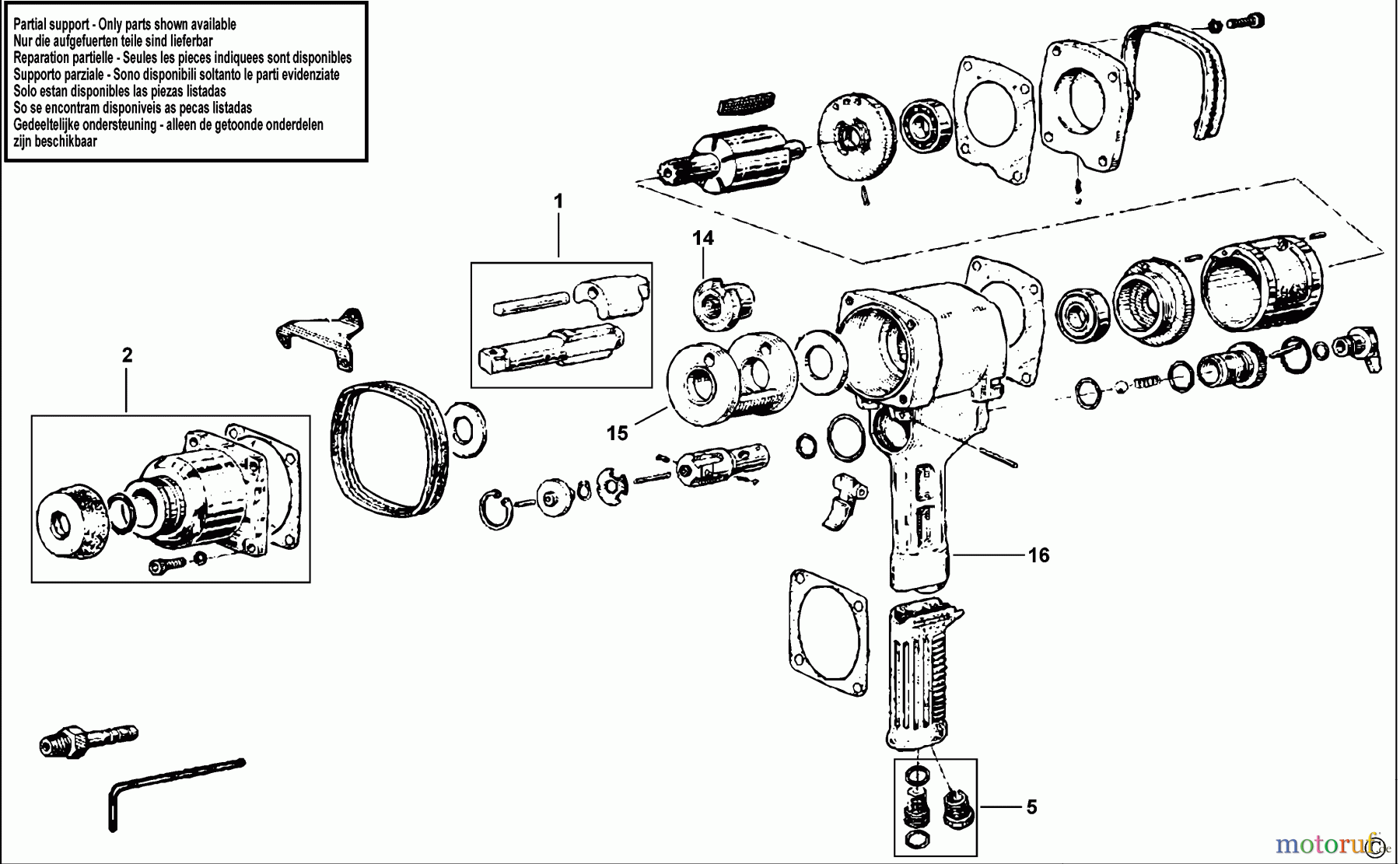 FACOM POWER TOOLS AIR TOOLS SCHLAGSCHRAUBENSCHL. NS.1010 Seite 1