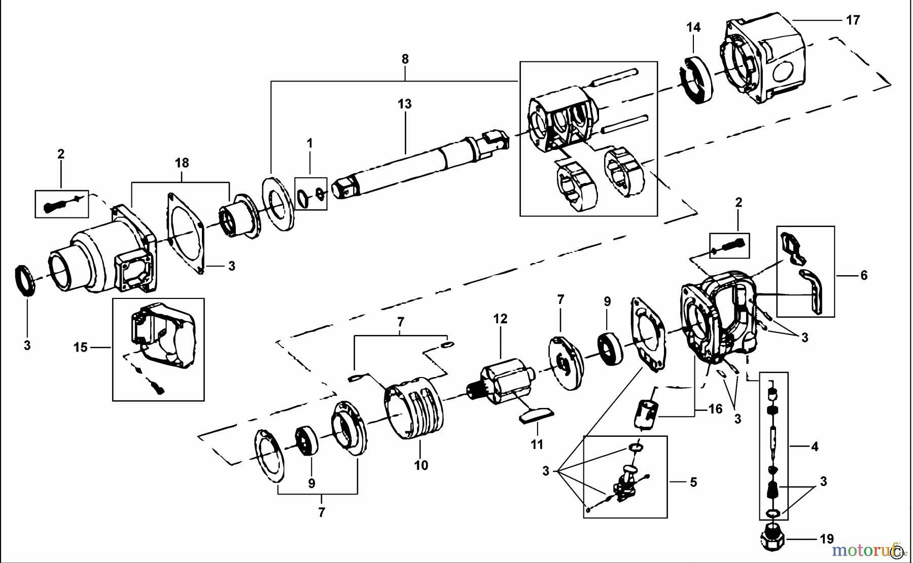FACOM POWER TOOLS AIR TOOLS SCHLAGSCHRAUBENSCHL. NM.1010LF Seite 1