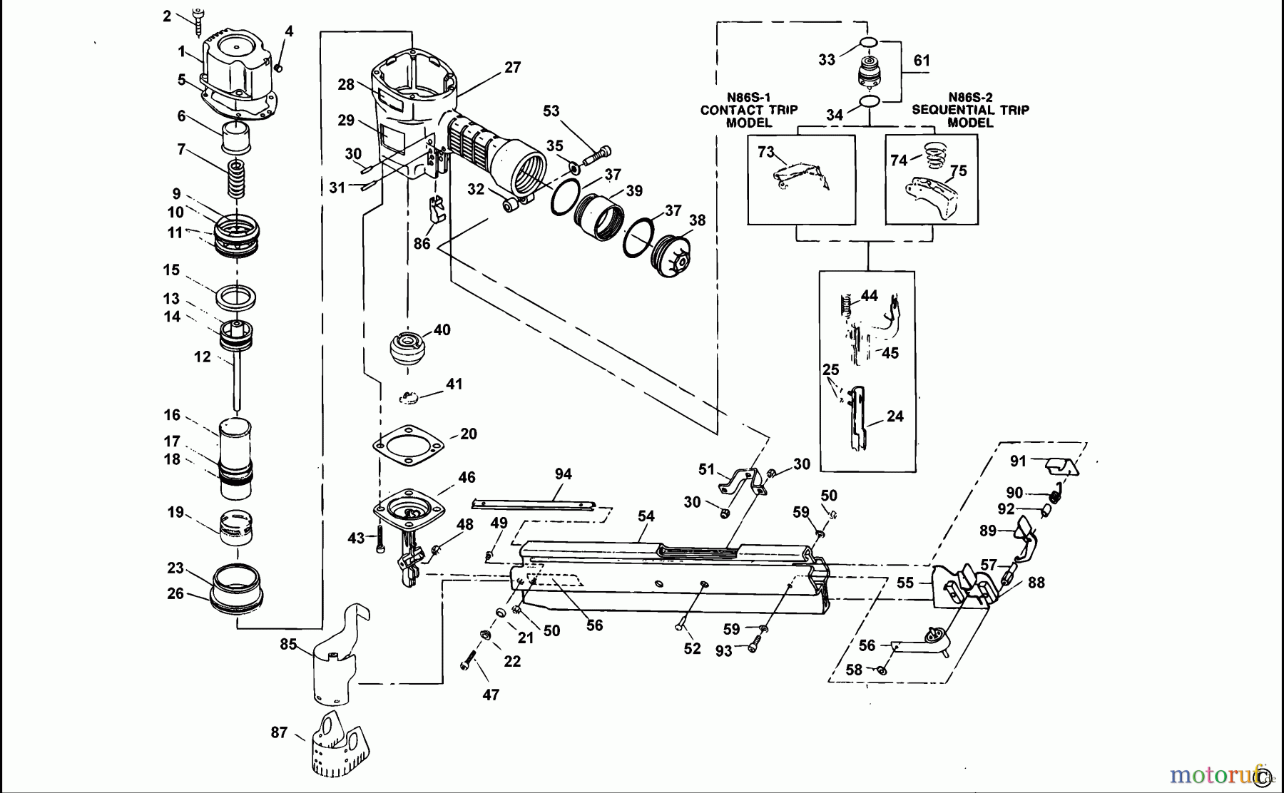 BOSTITCH NAILERS NAGLER N86S Seite 1