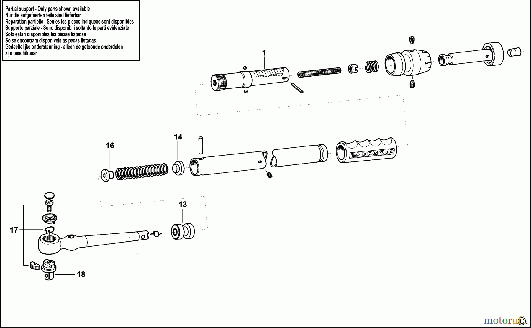 FACOM WRENCHES SCHLUESSEL R.206-25 Seite 1
