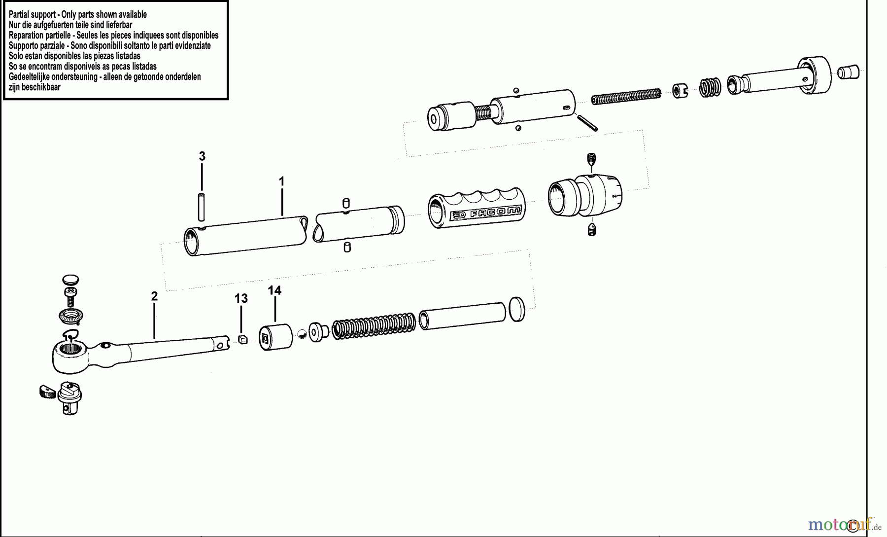 FACOM WRENCHES SCHLUESSEL J.206-50 Seite 1