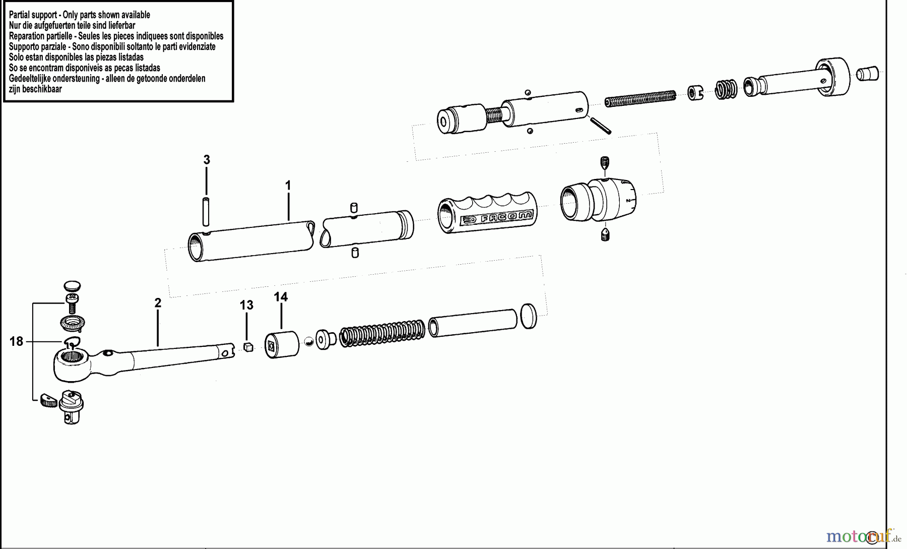 FACOM WRENCHES SCHLUESSEL J.205-50 Seite 1
