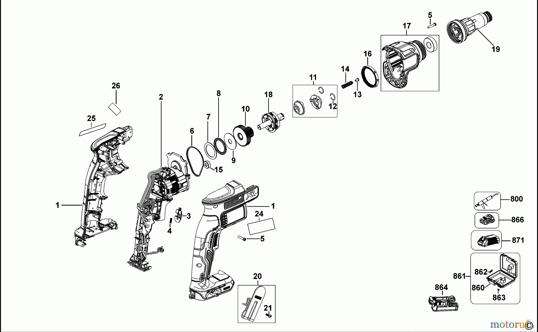 DEWALT SCHRAUBER Akku Schrauber AKKU-SCHAUBENDREHER DCF622 Seite 1