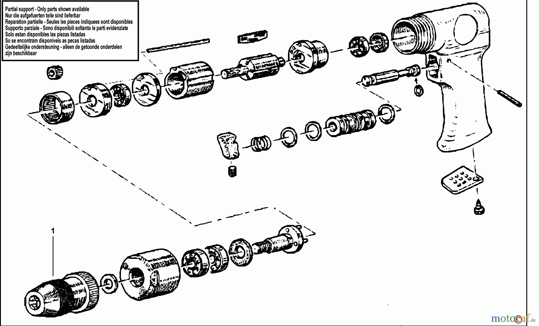 FACOM POWER TOOLS AIR TOOLS LUFTDR.-BOHRMASCHINE V.91MA Seite 1