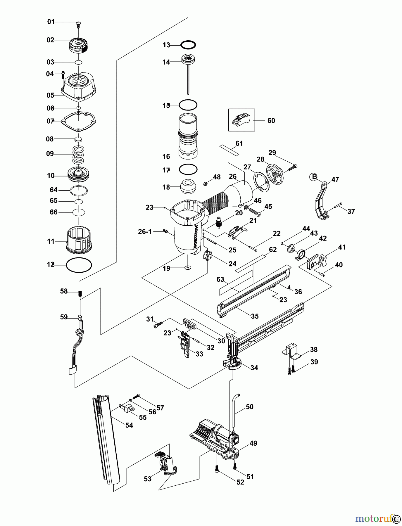  BOSTITCH STAPLER HEFTER SB-150SLBC Seite 1
