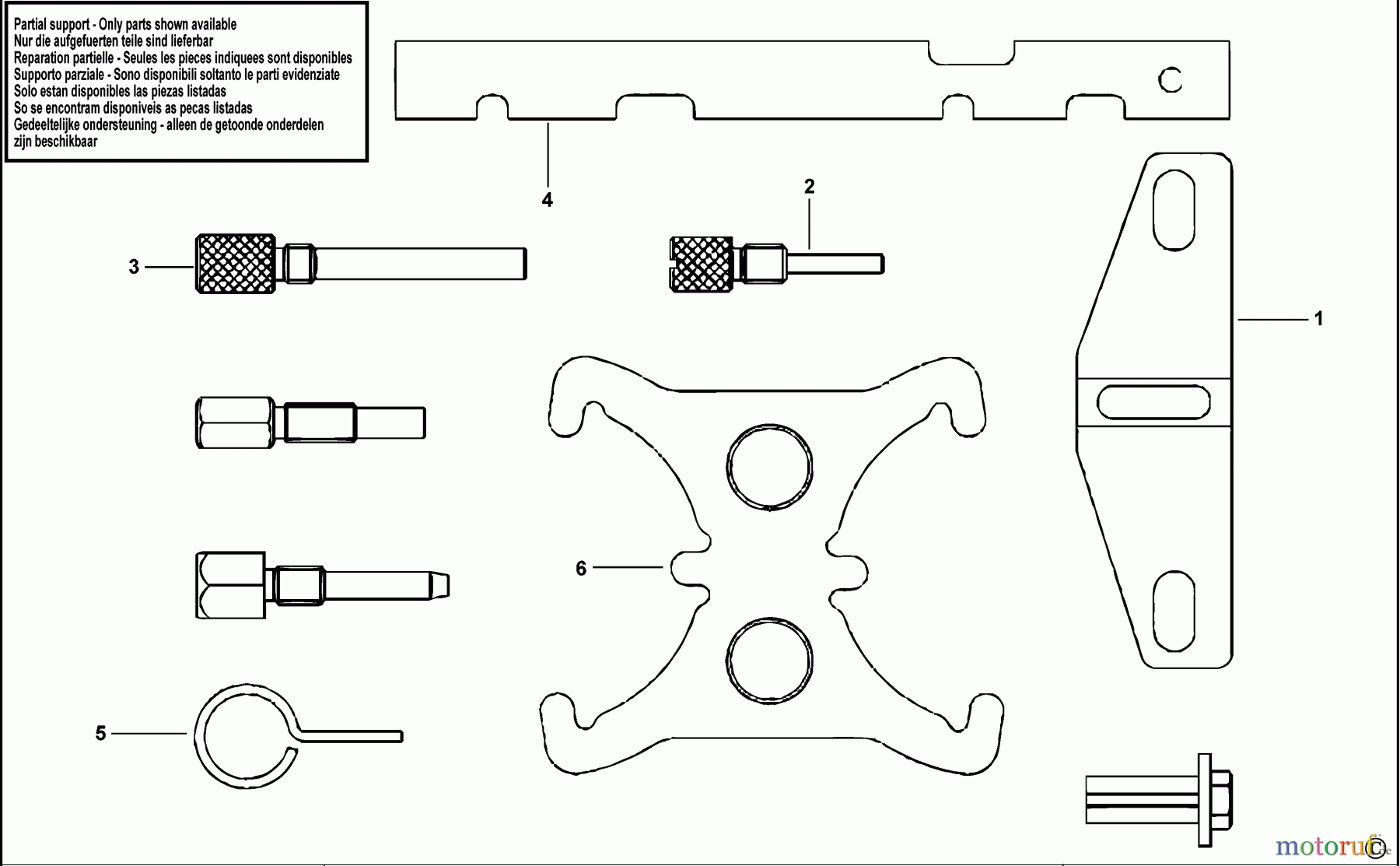 FACOM AUTOMOTIVE TOOLS ZÜNDEINSTELLUNGSSATZ DT.FORD-P1 Seite 1