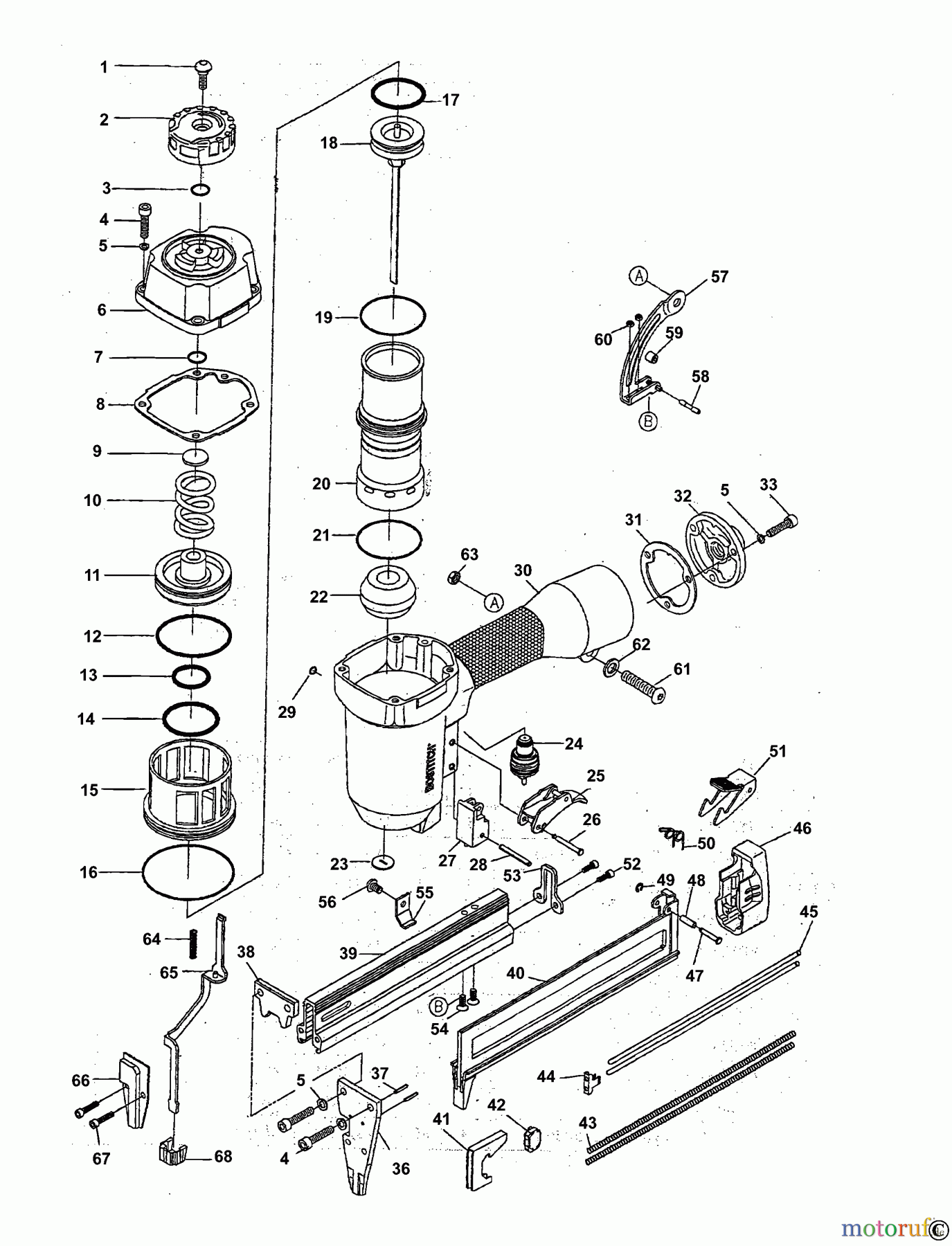  BOSTITCH STAPLER HEFTER SB-150SXHD Seite 1