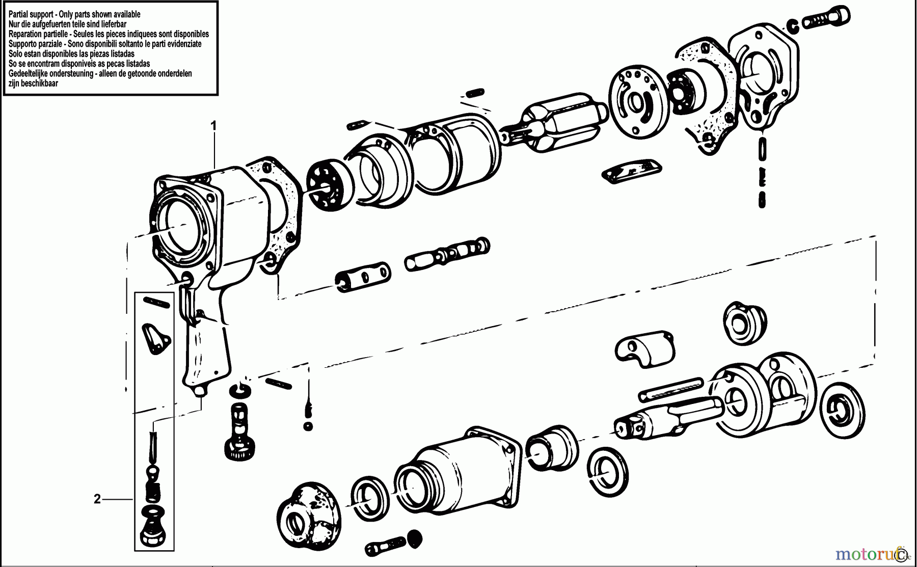 FACOM POWER TOOLS AIR TOOLS SCHLAGSCHRAUBENSCHL. NK.990B Seite 1