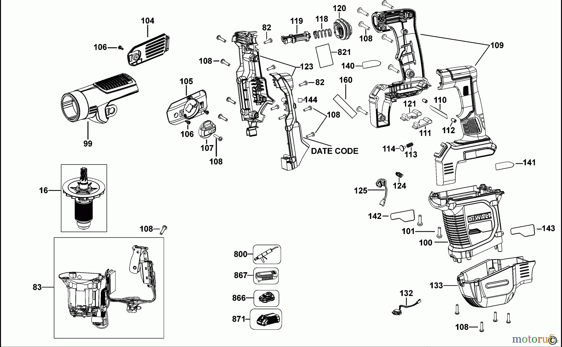DEWALT Bohrhämmer Bohrhämmer SDS-MAX DREHHAMMER DCH481 Seite 1