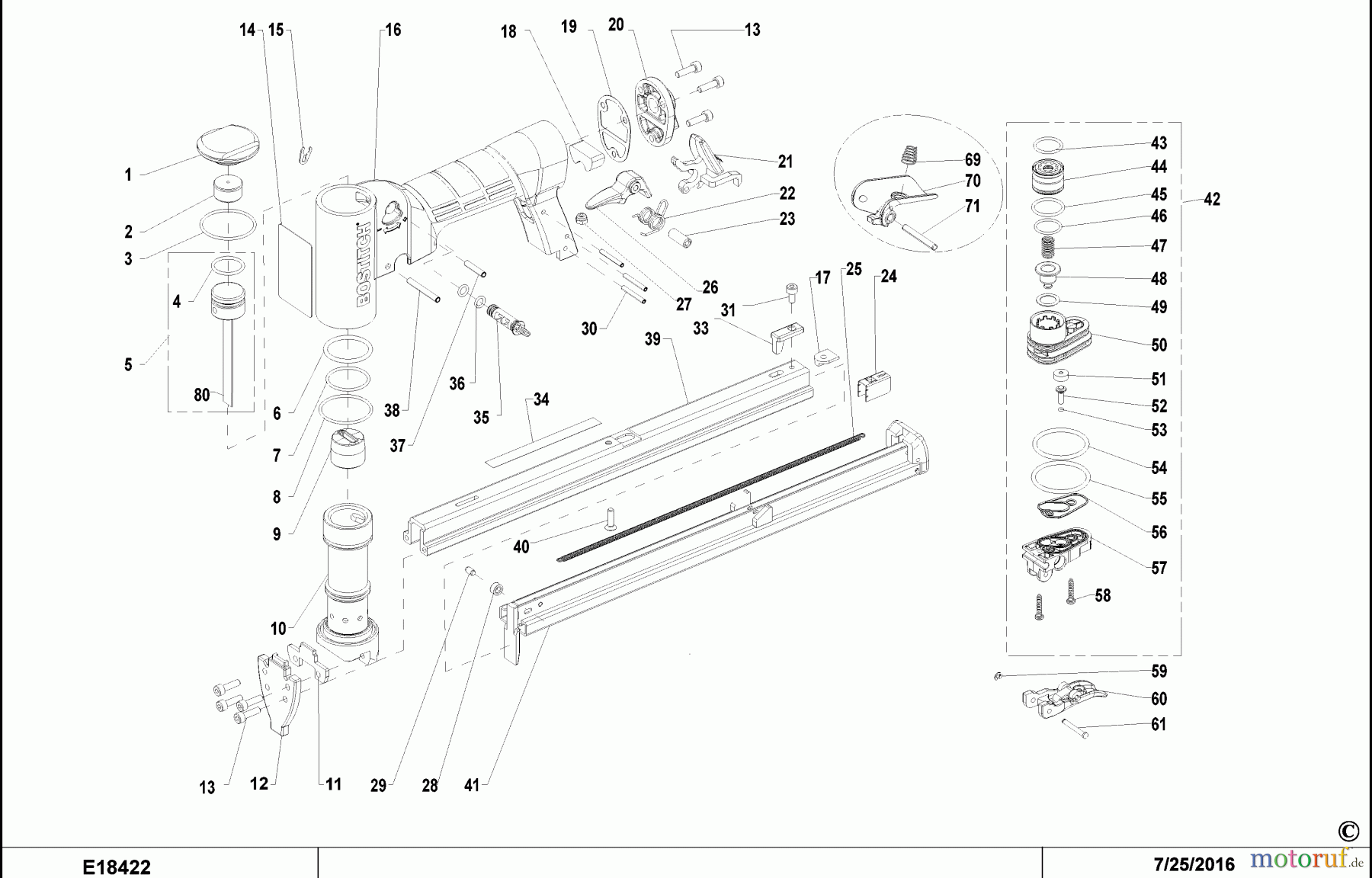 BOSTITCH STAPLER HEFTER 21680B-LM-E Seite 1