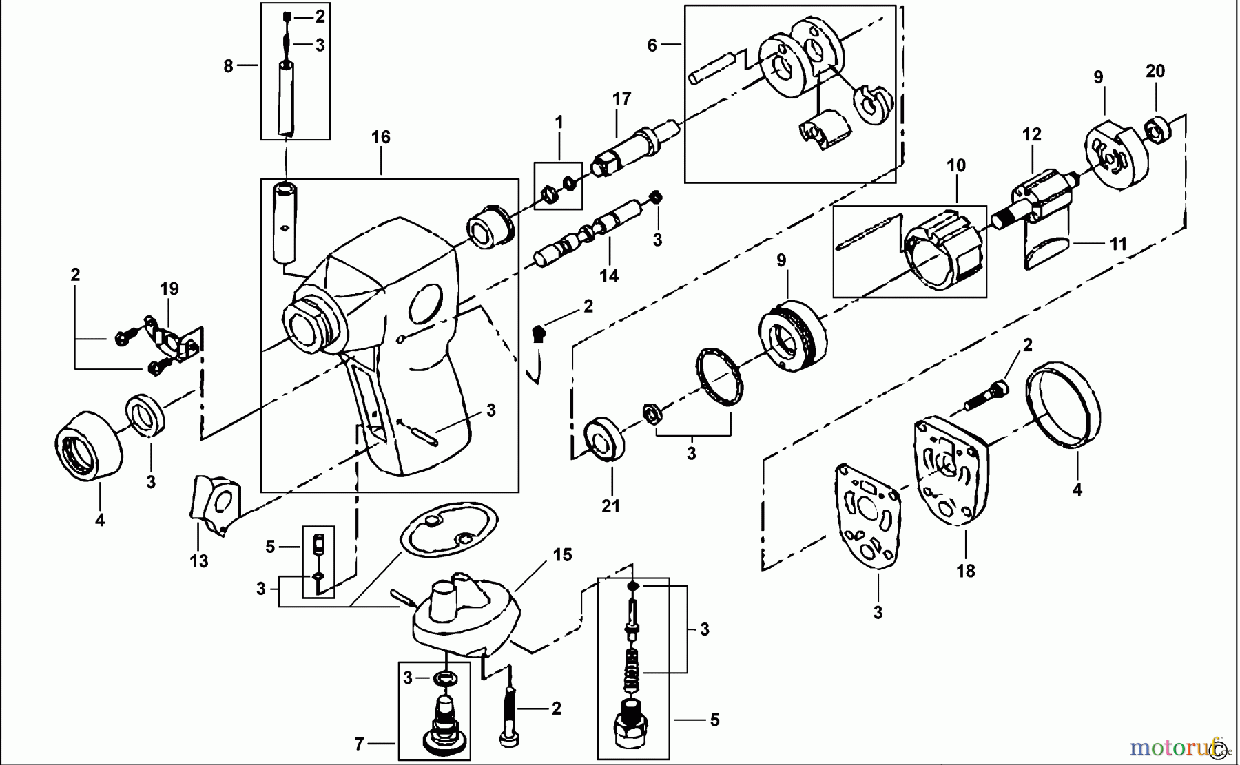  USAG POWER TOOLS IMPACT WRENCHES SCHLAGSCHRAUBENSCHL. 910 B1 3/8 Seite 1