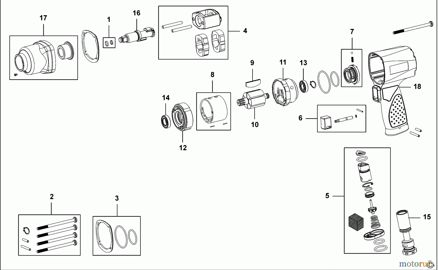  USAG POWER TOOLS IMPACT WRENCHES SCHLAGSCHRAUBENSCHL. 928 PB1 3/8 Seite 1